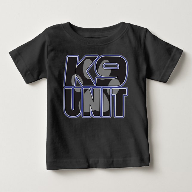 Utskrift av polis K9-enhetsfack T Shirt (Framsida)