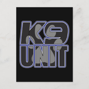 Utskrift av polis K9-enhetsfack Vykort