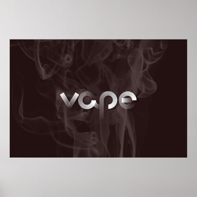 Utskrift av Poster av rökning i Vape Premium (Framsidan)