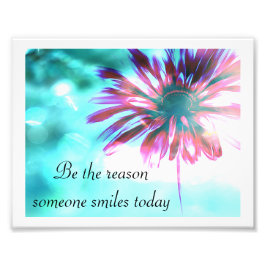 Utskrift av rosa Daisy - startdekaler Fototryck