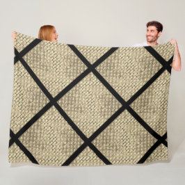 Utskrift av rostfri design av tegelbeige fleecefilt