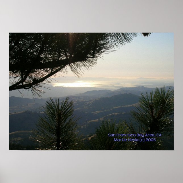 Utskrift av San Francisco Bay-område - Välj Ram Poster (Framsidan)