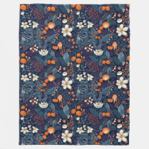 Utskrift av skandinavisk Blommigt