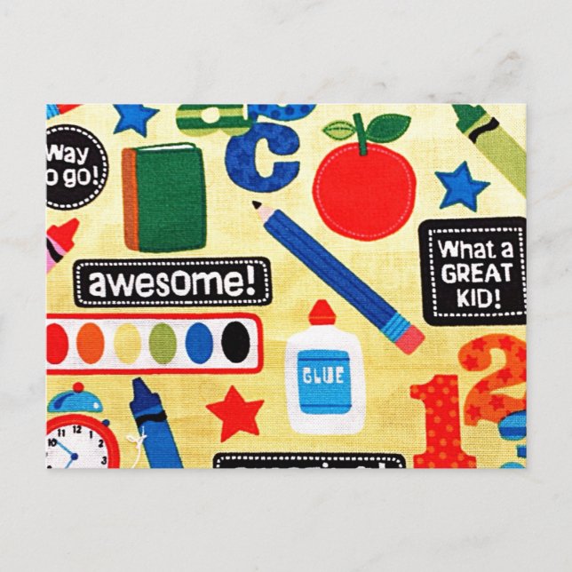 Utskrift av skoldagar vykort (Framsida)