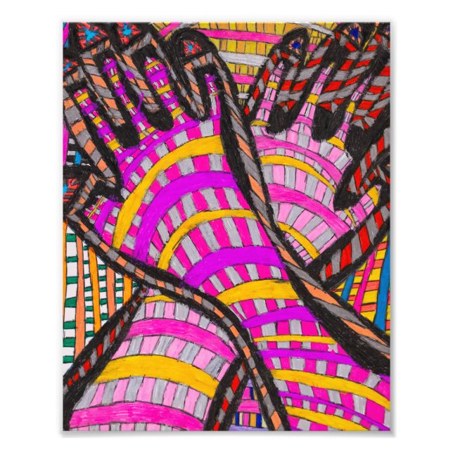 Utskrift av stamfingeravtryck fototryck (Framsidan)