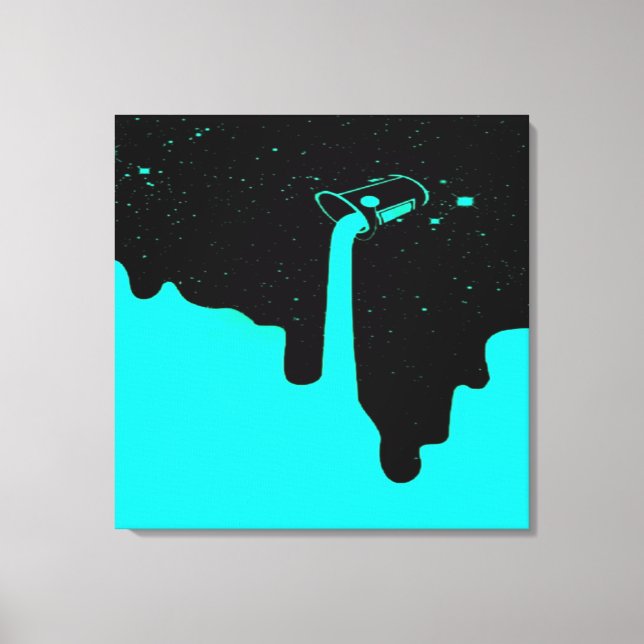 Utskrift av sträckt canvas Pour Up (Framsida)