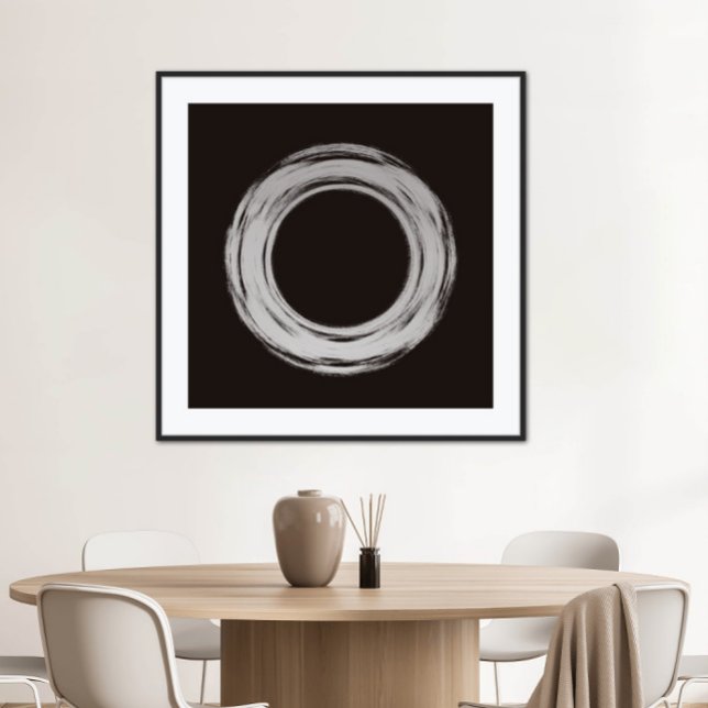 Utskrift av svartvit, minimalistisk modern konst poster (Skapare uppladdad)