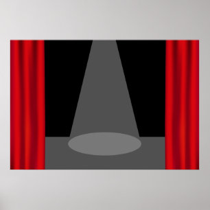 Utskrift av teaterstadium poster