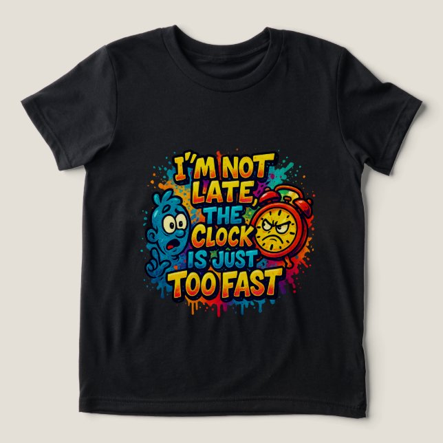 Utskrift av tecknad skärm t shirt (Design Framsida)