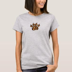 Utskrift av tiger Paw T Shirt