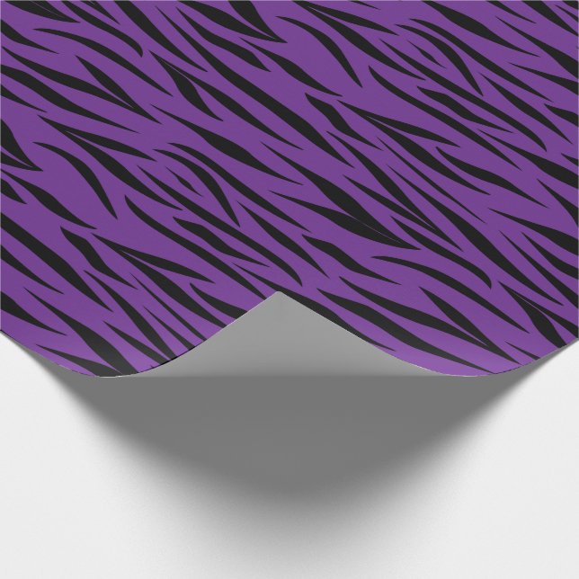 Utskrift av tigerskrivare för Lila av gåvor från S Presentpapper (Hörn)