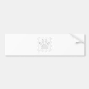 Utskrift av utskrift av hund Paw Bildekal