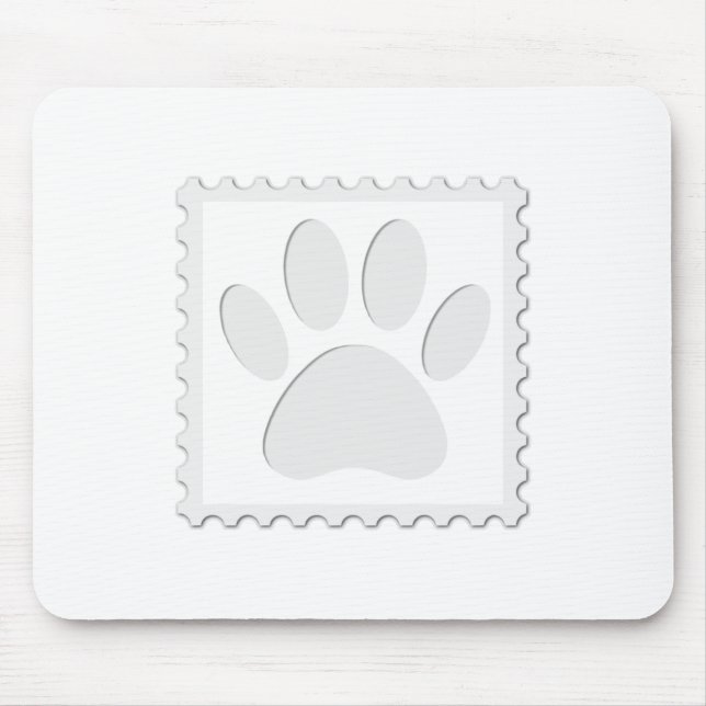Utskrift av utskrift av hund Paw Musmatta (Framsidan)