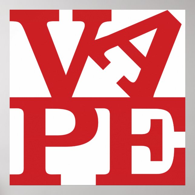 Utskrift av Vape Brev Poster (Framsidan)