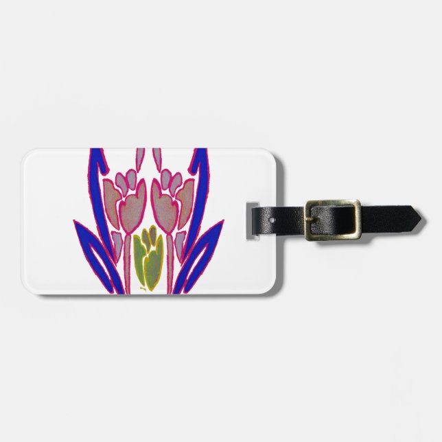 Utskrift av vattenfärgsgrafik i elegant Ro Bagagebricka (Horisontell Framsida)