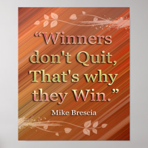 Utskrift av Winners-Motivation Poster