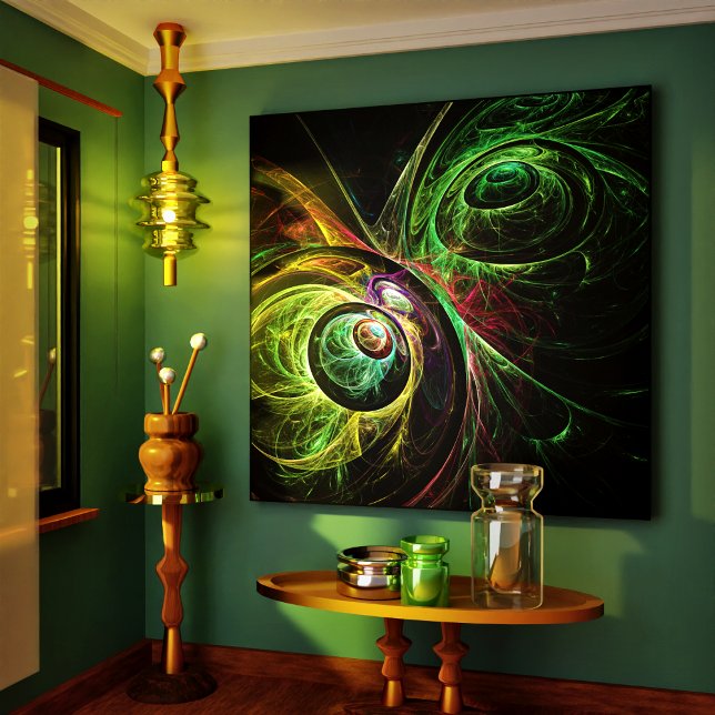 Utskrift av Wrapped Canvas Abstrakt från öga till  (Eye to Eye Abstract Art Wrapped Canvas Print)