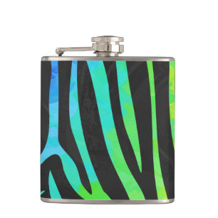 Utskrift av Zebra Black och Rainbow Fickplunta