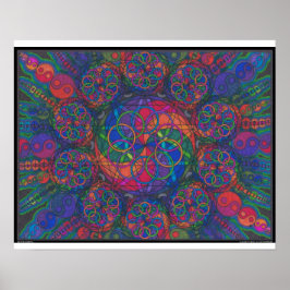 Utskrift av Zen Fire Elemental Poster