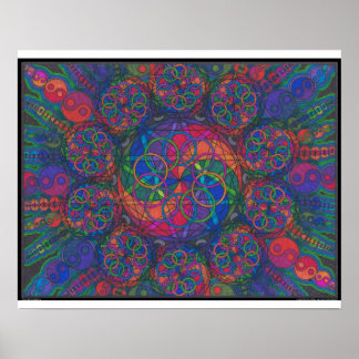 Utskrift av Zen Fire Elemental Poster