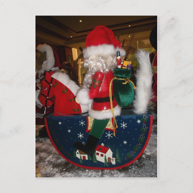 Utskrift/design av dekorerad julbild i Jultomten Helg Vykort (Framsida)