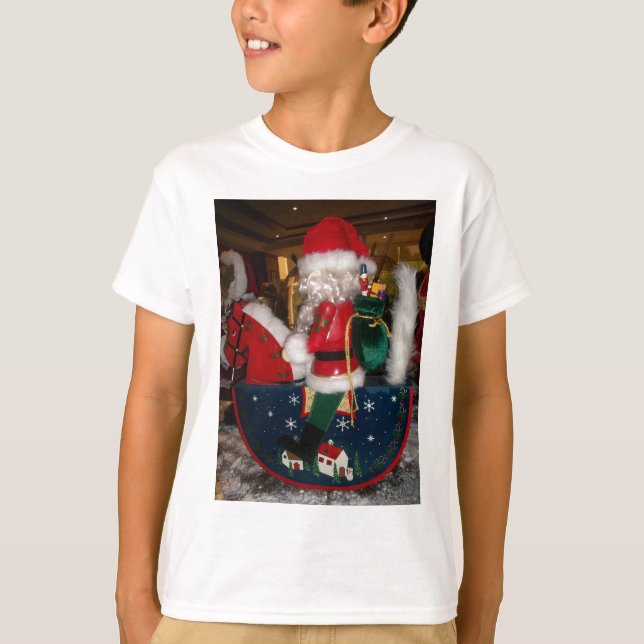 Utskrift/design av dekorerad julbild i Jultomten T Shirt (Framsida)