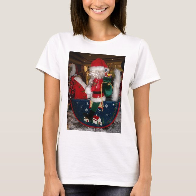 Utskrift/design av dekorerad julbild i Jultomten Tee (Framsida)