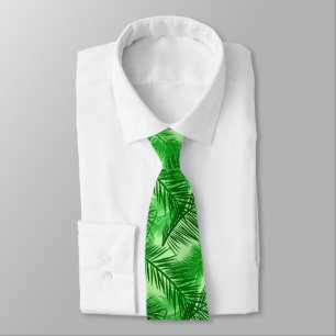 Utskrift, Emerald och Light Lime Green i Handflata Slips