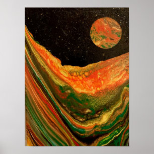 Utskrift från originalkonstbild poster