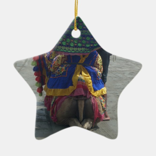 Utskrift/grafik av filmkameror julgransprydnad keramik (Framsidan)