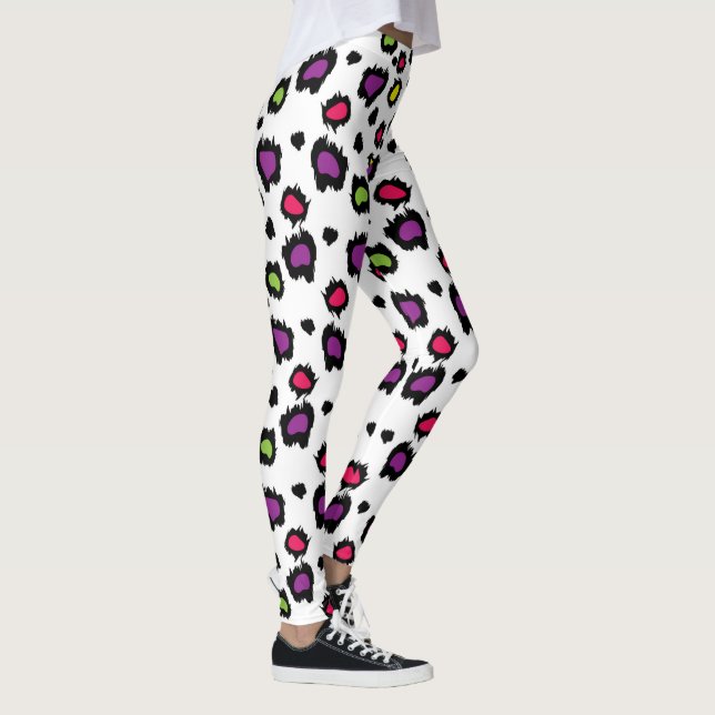 Utskrift/leggins för leopard-utskrift/leggins för  leggings (Höger)