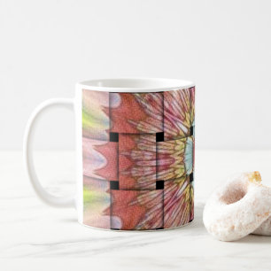 Utskrift med afrikansk inspirerad konst - Geometri Kaffemugg