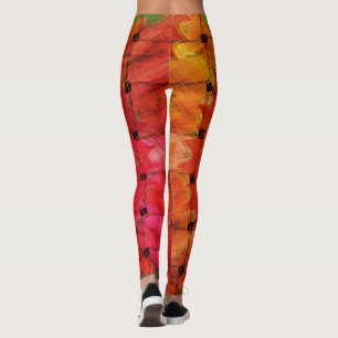 Utskrift med afrikansk inspirerad konst - Geometri Leggings