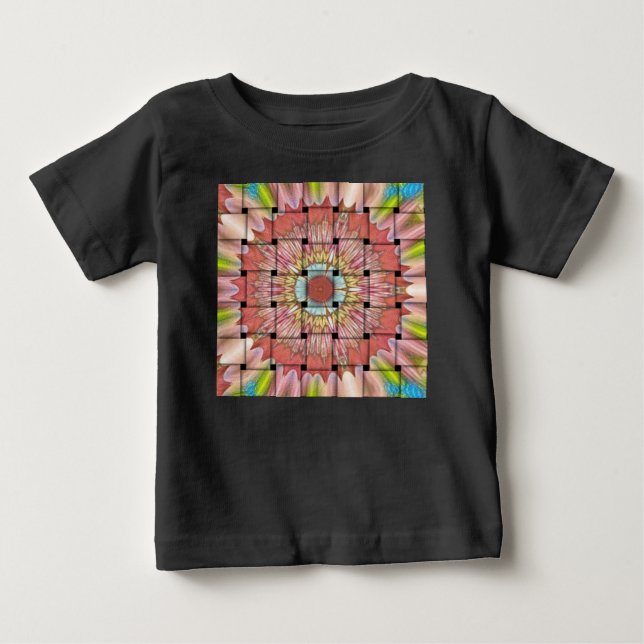 Utskrift med afrikansk inspirerad konst - Geometri T-shirt (Framsida)