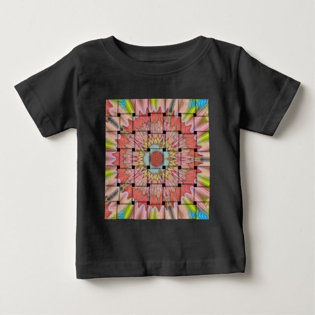 Utskrift med afrikansk inspirerad konst - Geometri Tröja (Framsida)