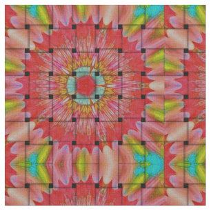 Utskrift med afrikansk inspirerad konst - Geometri Tyg