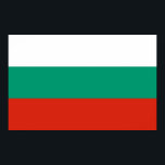 Utskrift med Bulgariens Flagga Poster<br><div class="desc">Eleganten ramlade med Flagga av Bulgarien.</div>