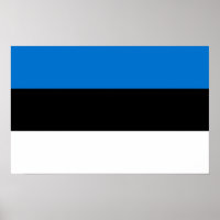 Utskrift med Estlands Flagga