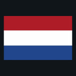 Utskrift med Flagga Nederländerna Poster<br><div class="desc">Eleganten ramlade med Flagga av Nederländerna.</div>