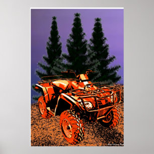 Utskrift med fyra hjul poster