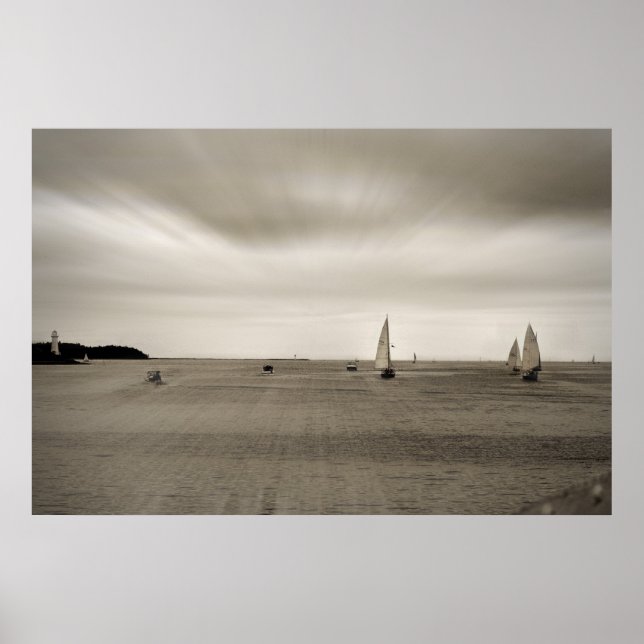 Utskrift över havet poster (Framsidan)