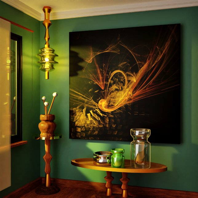 Utskrift på arbetsytan för Abstrakt av brytpunkt Canvastryck (Breaking Point Abstract Art Wrapped Canvas Print)