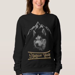 Utskrift på siberian husky Pappa och Mamma på baks T Shirt