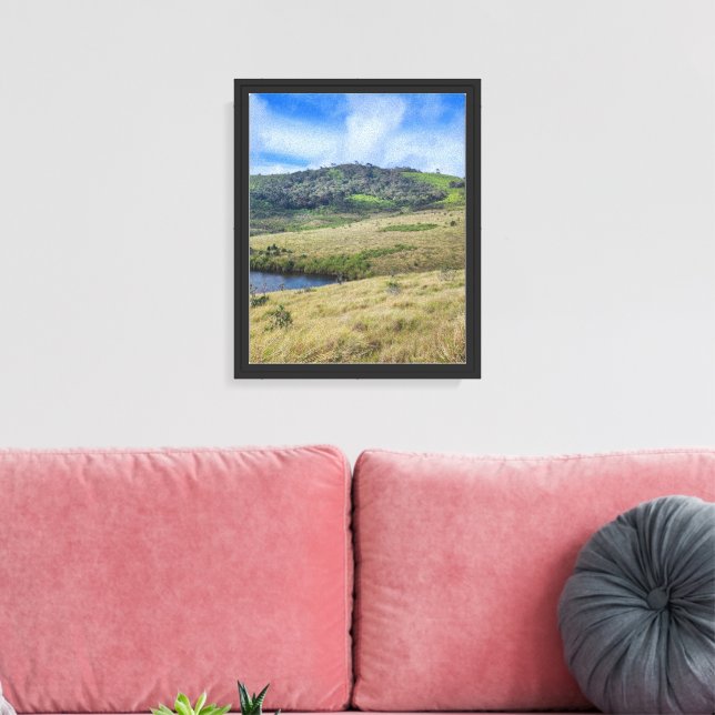 Utskrift på sträckt canvas (Insitu (Vardagsrum))