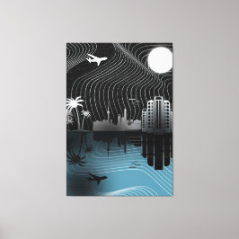 Utskrift på sträckt canvas