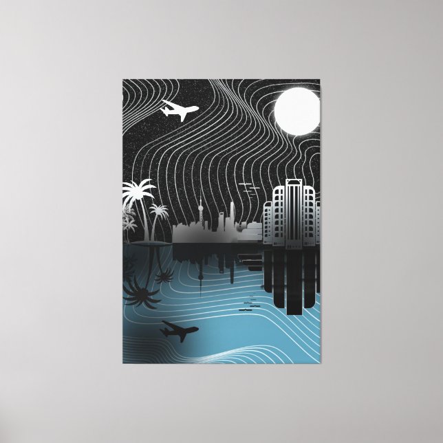 Utskrift på sträckt canvas (Framsida)