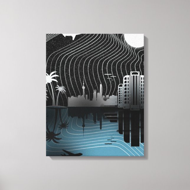 Utskrift på sträckt canvas (Framsida)