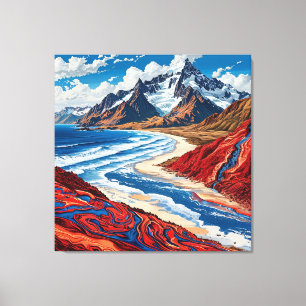 Utskrift på sträckt canvas