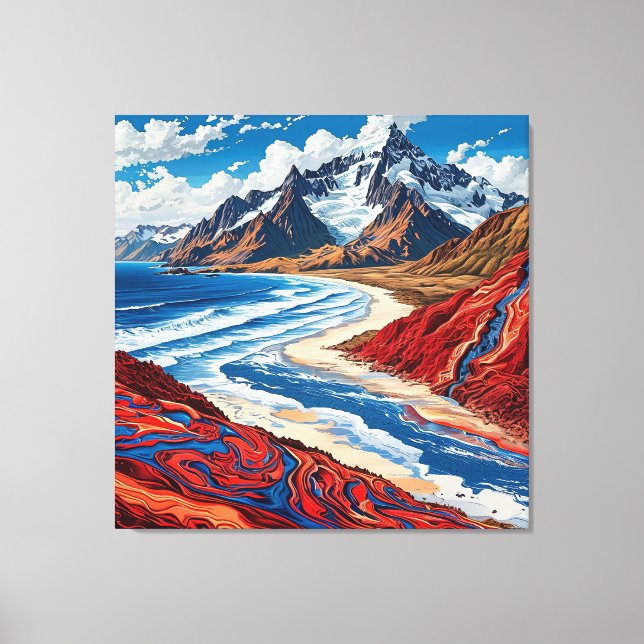 Utskrift på sträckt canvas (Framsida)