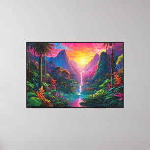 Utskrift på sträckt canvas